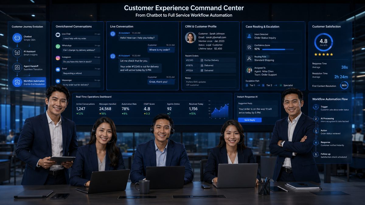 AI Customer Experience: Dari Chatbot Menuju Otomasi Alur Kerja Layanan