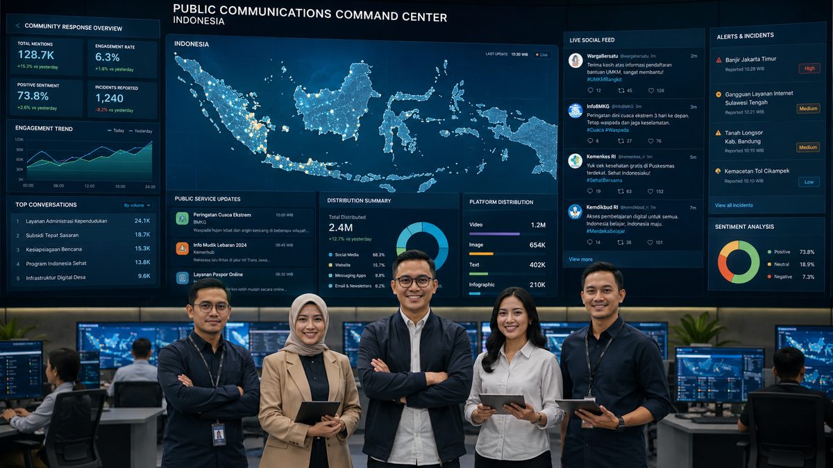 Platform Sosial Kini Jadi Infrastruktur Inti Komunikasi Publik Indonesia